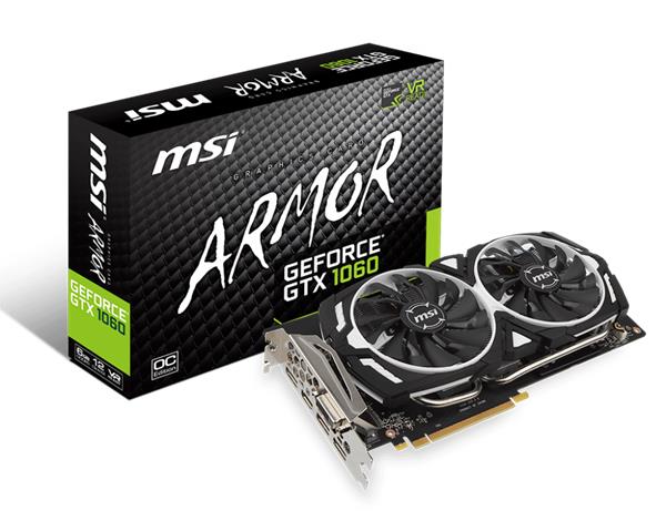 MSI GeForce GTX 1060 ARMOR 6G OC V1